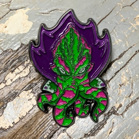PIN-015 RPG Pins & Patches: Watermelon Space Squid Enamel Pin