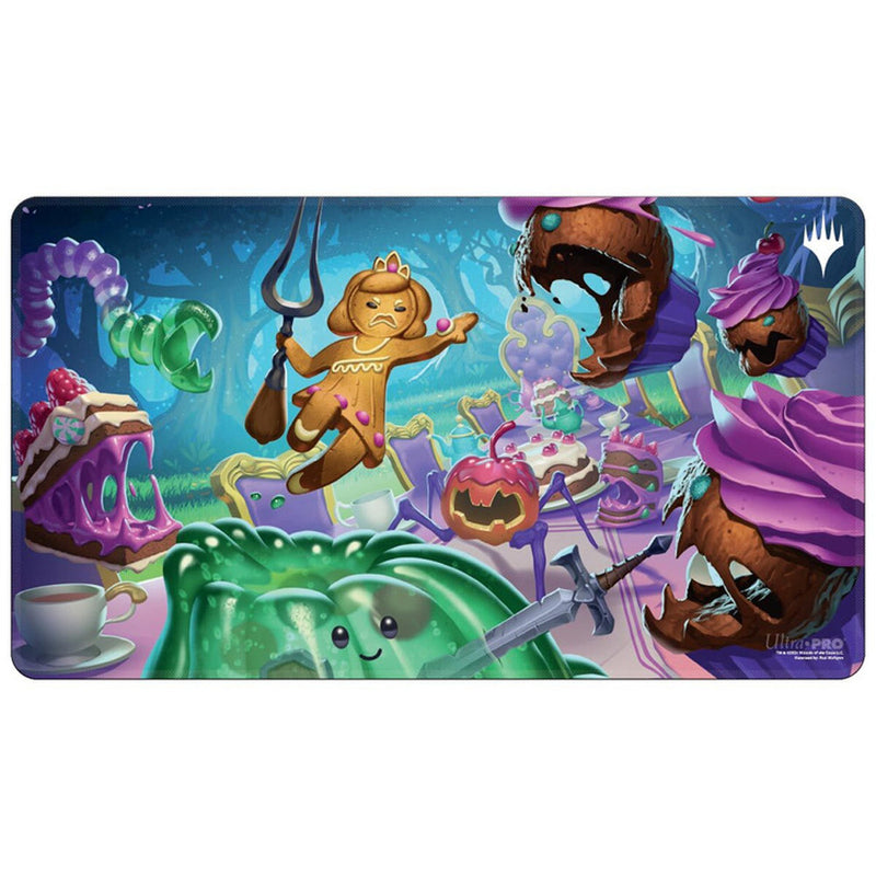 MtG White Stitched Playmat: Wilds of Eldraine - Food Fight