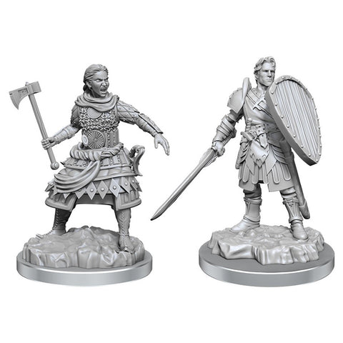 D&D Nolzur's Marvelous Unpainted Minis: W21 Human Fighters WZK90639
