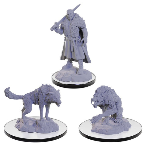 D&D Nolzur's Marvelous Miniatures: Loup Garou (3 forms) (90674)