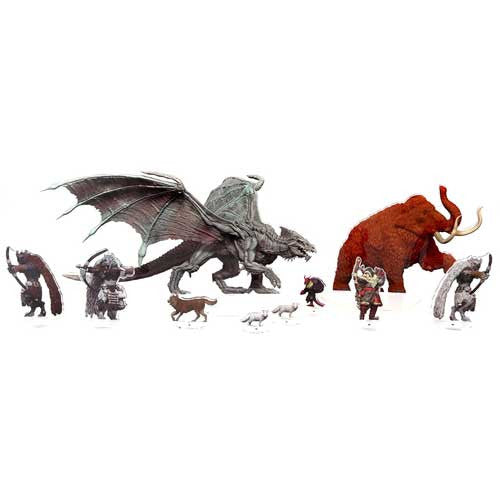D&D Acrylic 2D Minis: Icewind Dale Set 3 - Young Adult White Dragon
