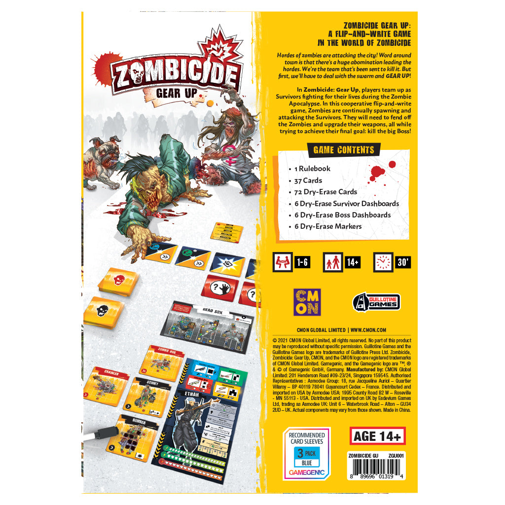 Zombicide Strategy Board Game: Gears & Guns Expansion for Ages 14