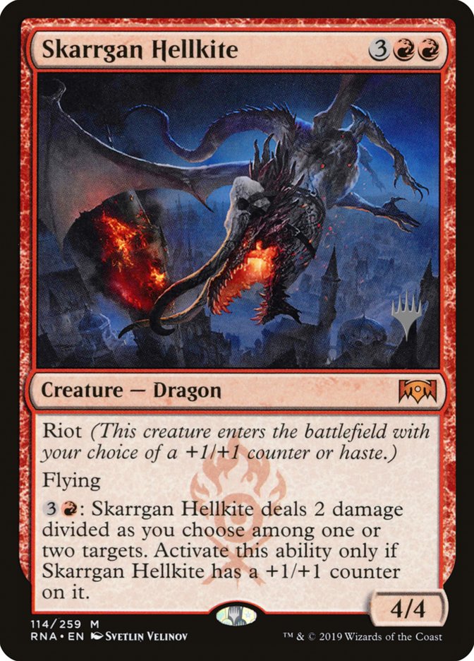 Skarrgan Hellkite (Promo Pack) [Ravnica Allegiance Promos]