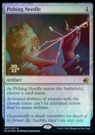 mtg cards like pithing needle Similar cards to Pithing Needle