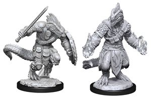 WZK 90308 Lizardfolk Barbarian and Cleric