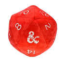 D&D: Jumbo D20 Dice Plush - Red