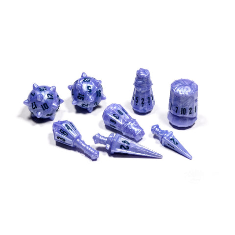PHD2316 The Warrior 8 Dice Set - Ghost Knight