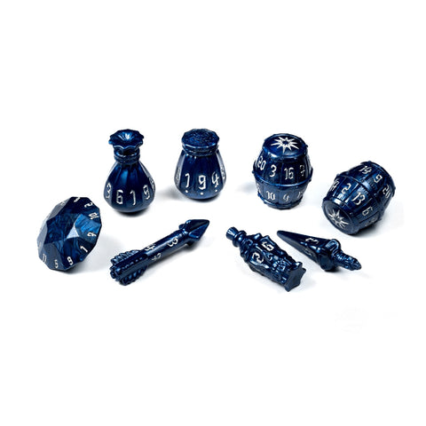 PHD2319 The Rogue 8 Dice Set - Midnight Blue