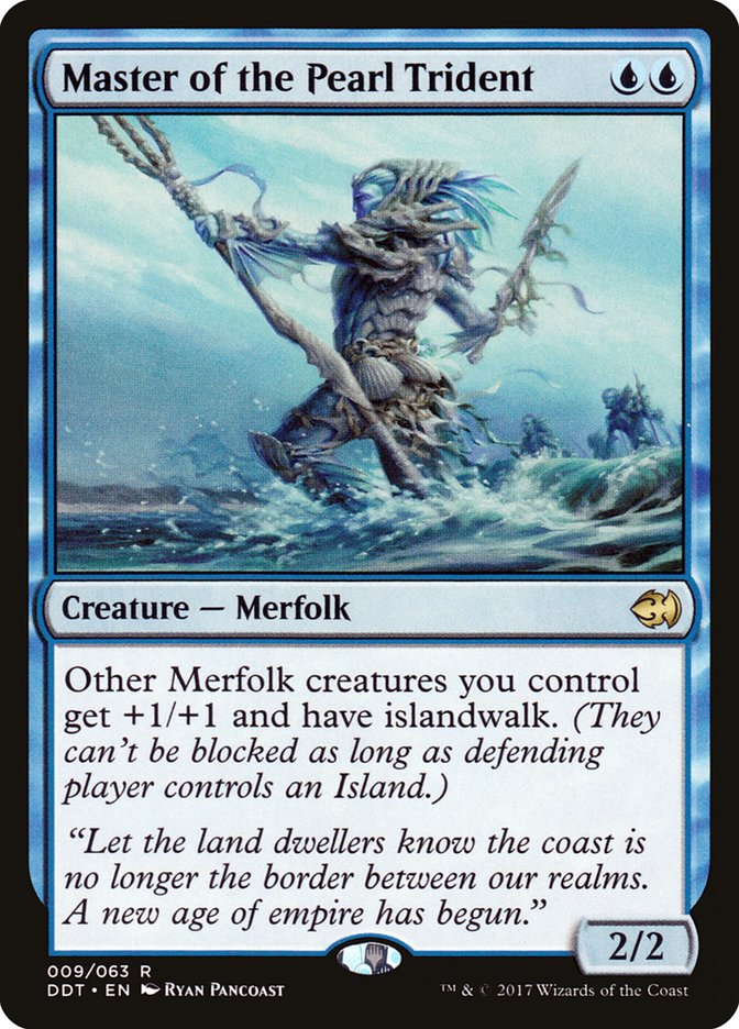 merfolk cards mtg Master of the Pearl Trident [Duel Decks: Merfolk vs. Goblins]