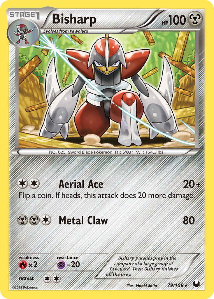 bisharp pokemon cards - 116/189 - Astral Radiance this attack does 60 more damage Bisharp (79/108) [Black & White: