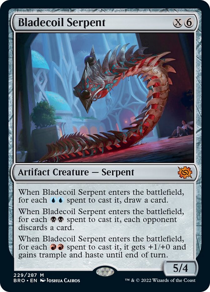 serpent cards mtg Magic The Gathering - Gearseeker (048/264) Art by Sam Burley. Reminder: Stonecoil Serpent is *not*