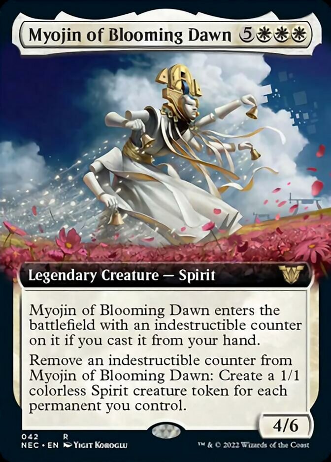 kamigawa cards mtg Magic: the Gathering - Kami of The Hunt Shintai of Lifes Origin or another nontoken Shrine enters the battlefield under your control Set Name: Kamigawa: Neon Dynasty,