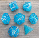 CHX 20566 Luminary Sky/Silver Mini-Polyhedral 7-Die Set