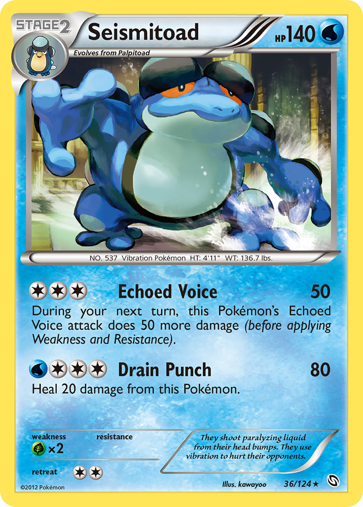 pokemon seismitoad card Pokemon Seismitoad 105/086 Sv: Black Bolt TCG Illustration Rare