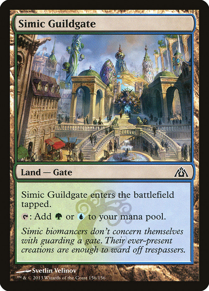 mtg dragon's maze cards Simic Guildgate [Dragon's Maze]
