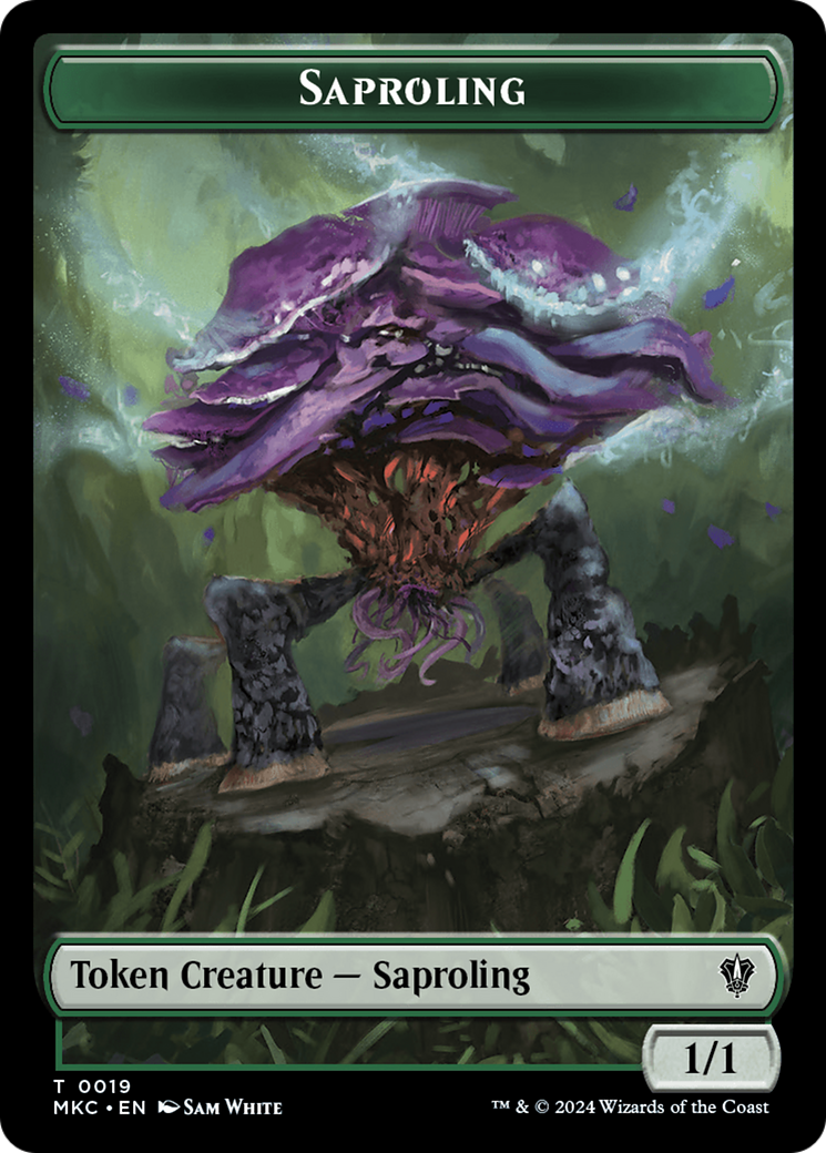 Saproling // Morph Double-Sided Token [Murders at Karlov Manor Command Saproling // Morph Double-Sided Token [Murders at Karlov Manor Command