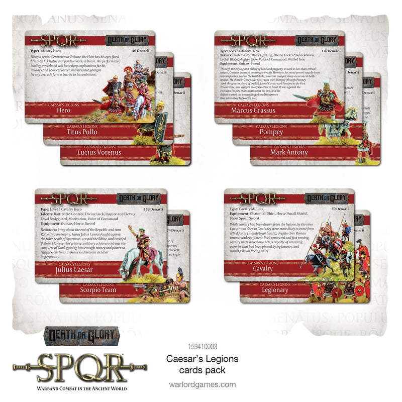 SPQR: Caesar's Legions Cards Pack