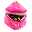 D20 Plush Dice Bag - Pink
