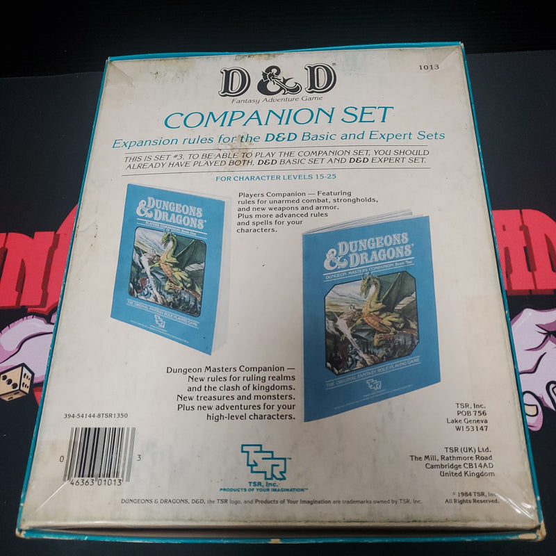 Dungeons & Dragons Fantasy Role-Playing Game Set 3: Companion Rules