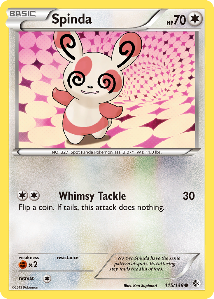 spinda pokemon card POKMON GAME sv4K 058/066 C this attack does 10 damage plus 30 more damage Pokemon Single Card EX LEGEND