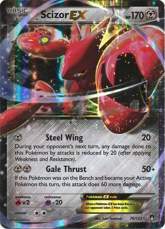 pokemon scizor card 141/197 Holo Rare - Obsidian Flames Grass Ability Honeycomb Defender If Scizor has 6 or more damage counters on it Levi's Scizor V Custom Pokemon