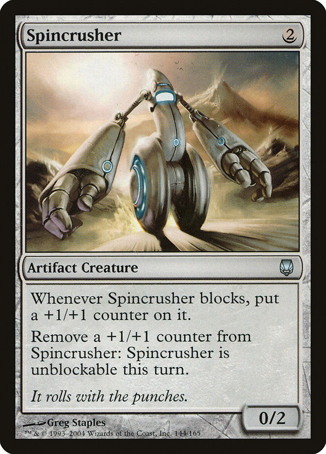 mtg card blocks Spincrusher [Darksteel]