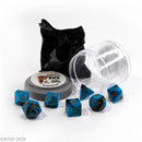 Pizza Dungeon Dice - Dual Blue & Black