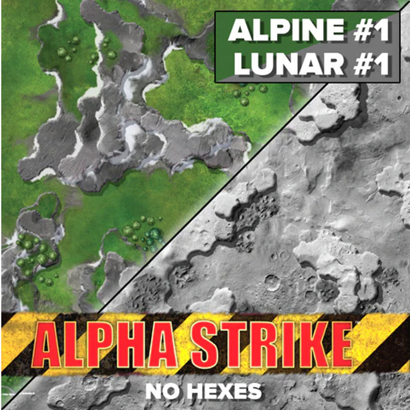 BattleTech: Alpha Strike Hexless Battlemat Alpine #1 / Lunar #1