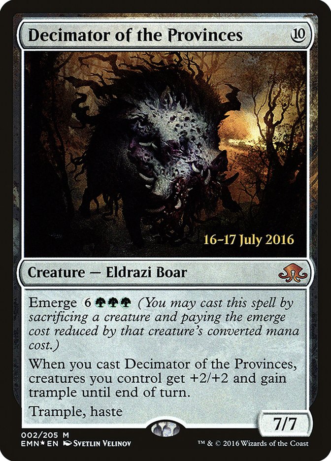 Decimator of the Provinces  [Eldritch Moon Prerelease Promos]