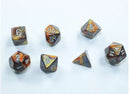 CHX 20493 Lustrous Gold/Silver Mini Polyhedral 7-Die Set