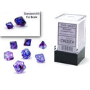 CHX 20557 - Nebula Nocturnal/Blue Mini Polyhedral 7-Die Set