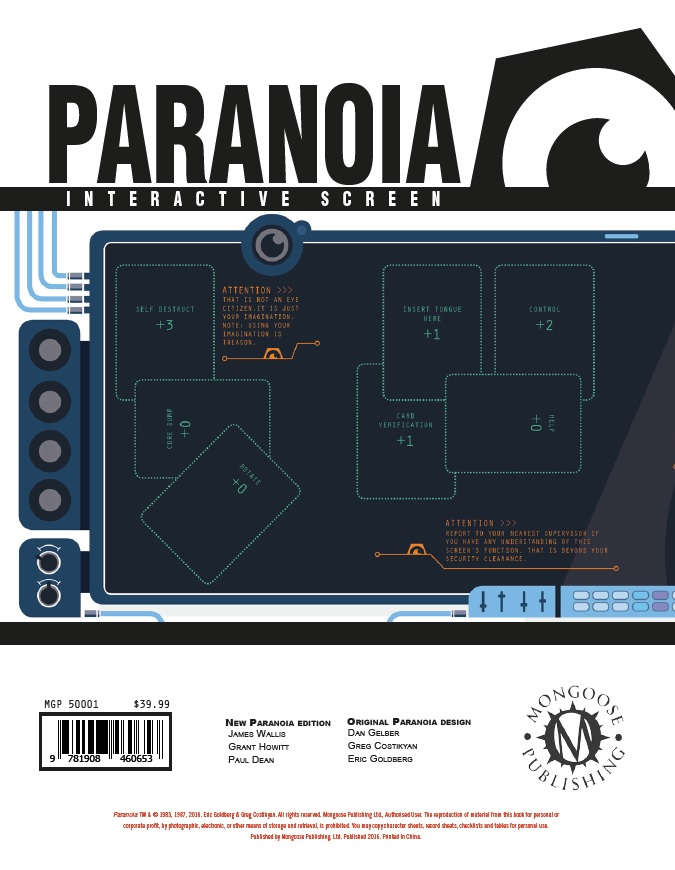 Paranoia - Interactive Screen