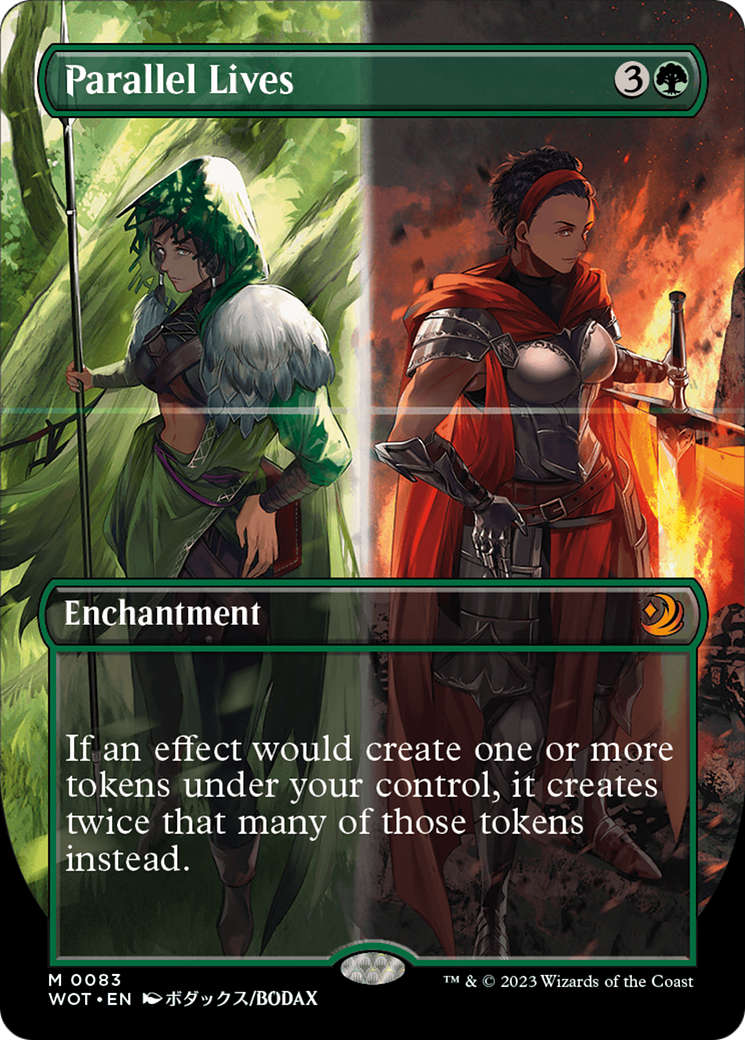 mtg anime cards wilds of eldraine Parallel Lives (Anime Borderless) [Wilds of Eldraine: Enchanting Tales