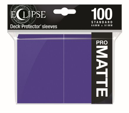 Eclipse Pro-Matte Sleeves - Royal Purple