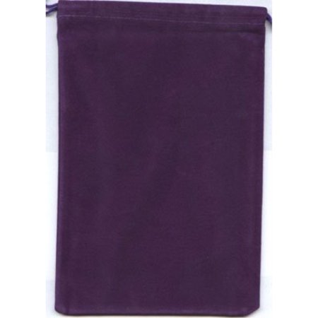 Velour Dice Bag Large - Purple