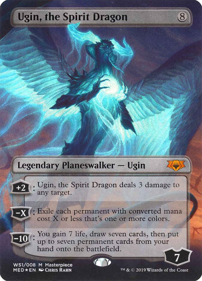 mtg ugin card My take on an Flipwalker. : r/custommagic A single individual card from the Magic Ugin, the Spirit Dragon from