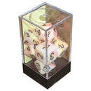 CHX 27442 Festive Circus/Black Polyhedral 7 Die Set