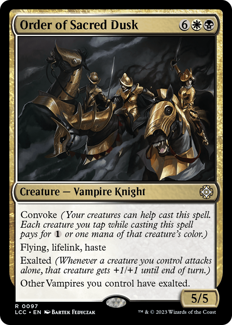 mtg 5 color dragon commander deck Order of Sacred Dusk [The Lost Caverns of Ixalan Commander]