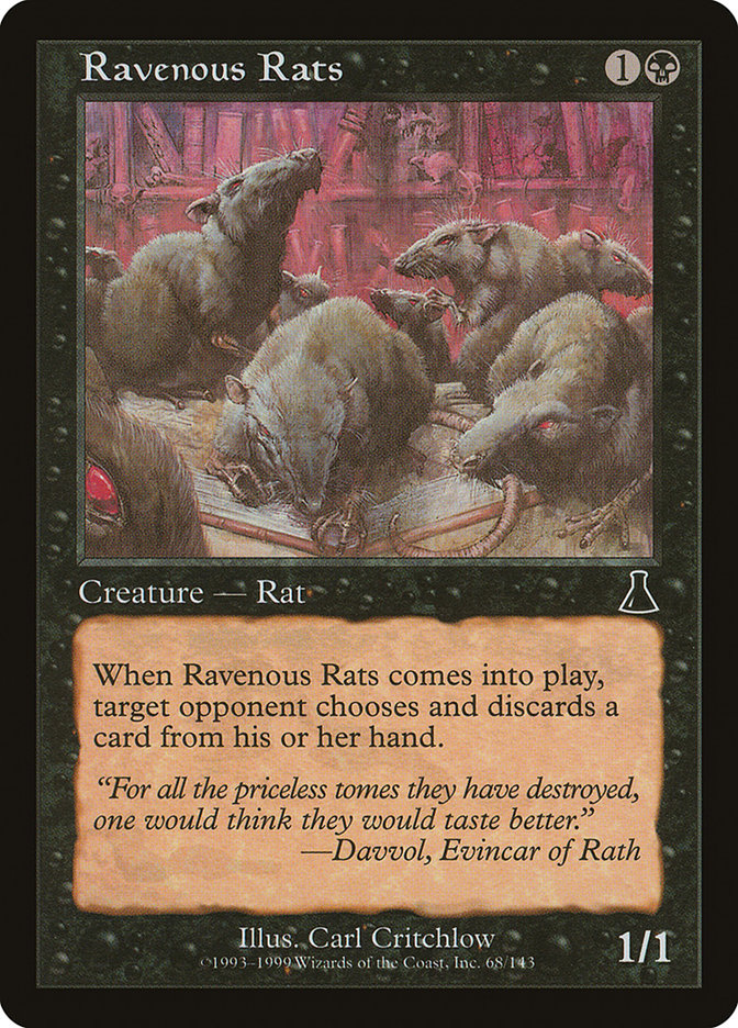 Ravenous Rats [Urza's Destiny]