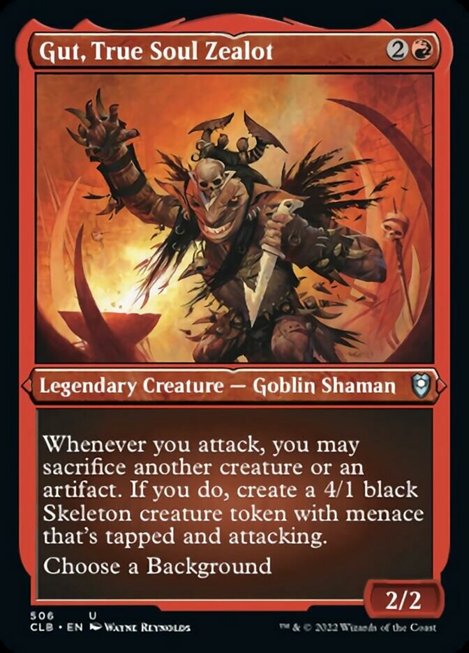 Gut, True Soul Zealot (Foil Etched) [Commander Legends: Battle for Bal Gut, True Soul Zealot (Foil Etched) [Commander Legends: Battle for Bal