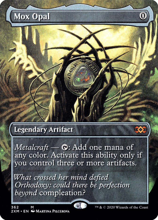 double masters mtg cards Mox Opal (Toppers) [Double Masters Extended Art]
