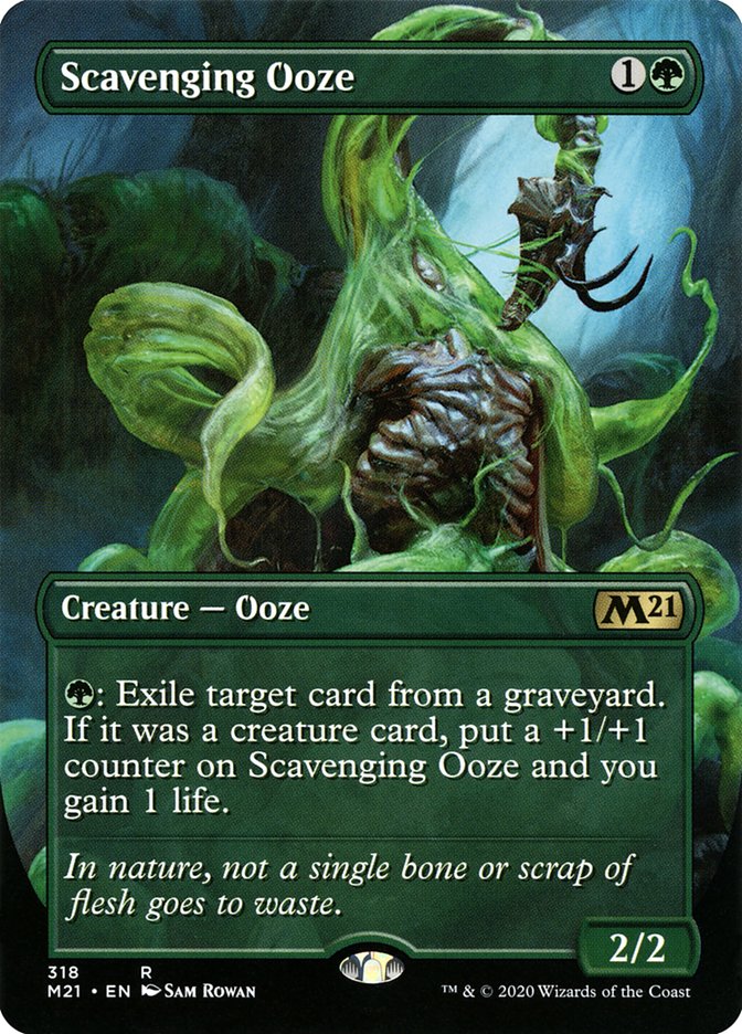 ooze cards mtg Magic The Gathering Commander Single Card Rare Scavenging 170 (Equipment Necrotic Ooze MTG - Scars