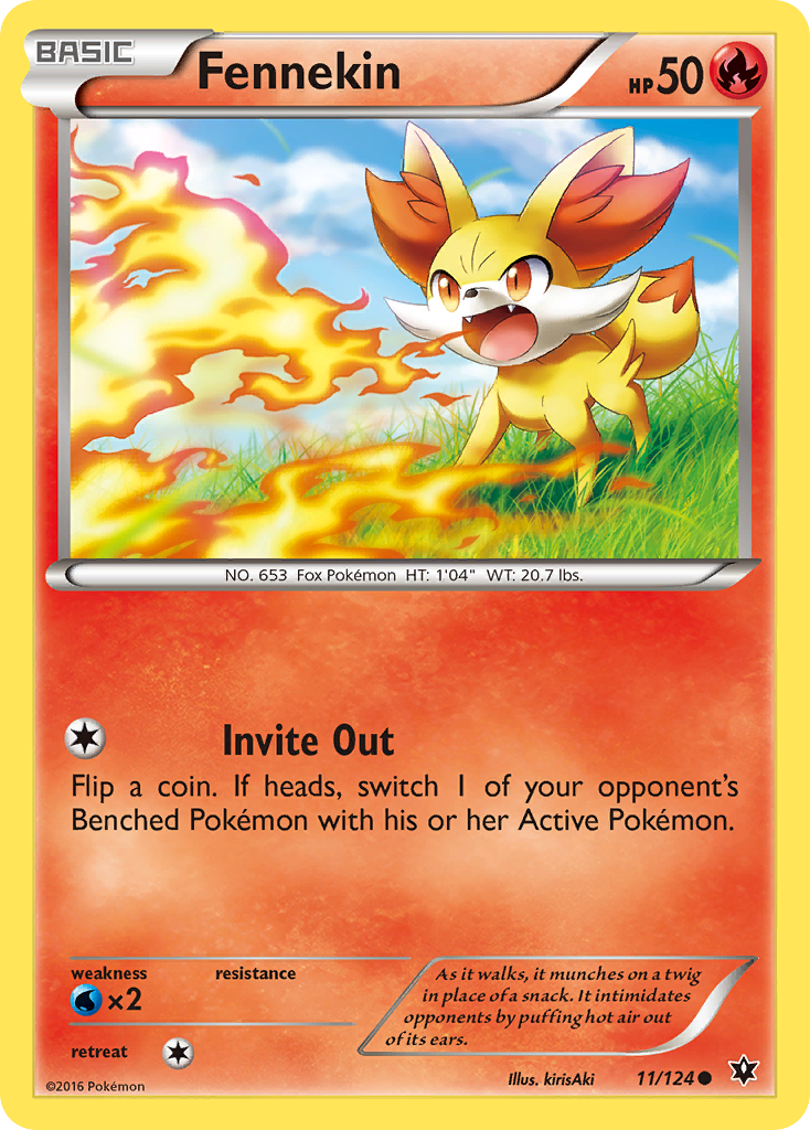 fates collide pokemon cards Fennekin (11/124) [XY: Fates Collide]