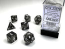 CHX 23078 Smoke/White Translucent Polyhedral 7 Die Set