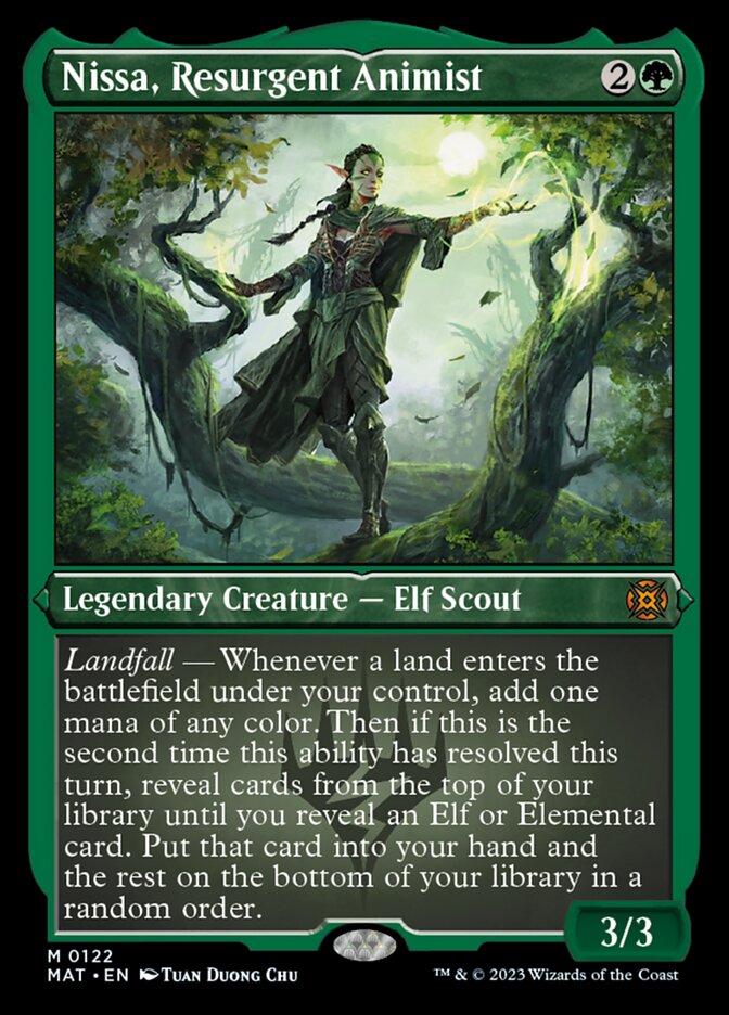 Nissa, Resurgent Animist (Foil Etched) [March of the Machine: The Afte