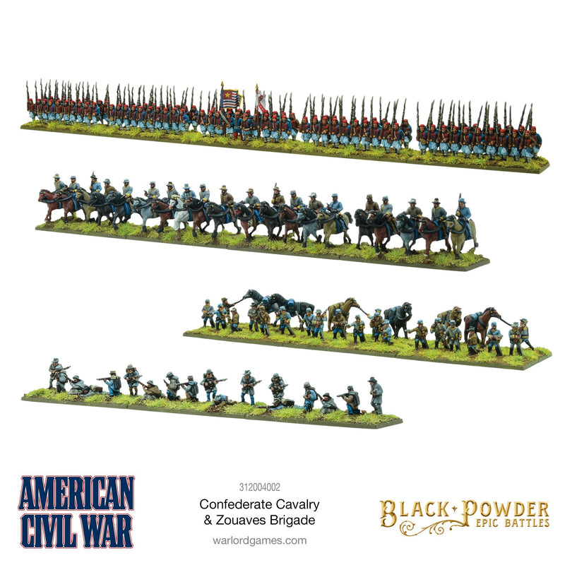Black Powder Epic Battles: American Civil War - Confederate Cavalry &  Zouaves Brigade
