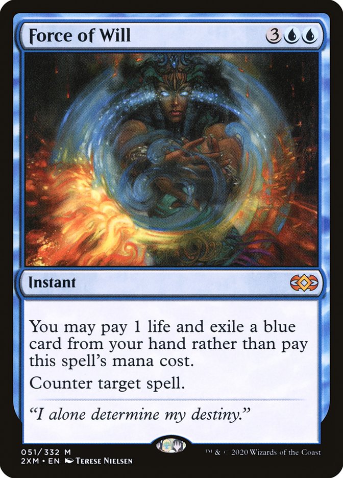 how many cards in a standard mtg deck Force of Will [Double Masters]