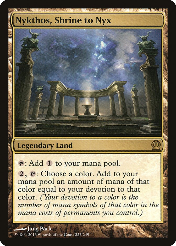 shrine mtg cards Nykthos, Shrine to Nyx [Theros]