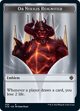 mtg ob nixilis commander deck Ob Nixilis Reignited // Ob Nixilis Reignited Double-Sided Token [Start