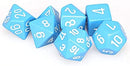CHX 25416 Light Blue / White Opaque Polyhedral 7 Die Set